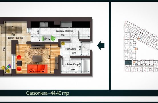 Apartament 2 Camere A 39