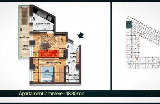 Apartament 2 Camere C 48